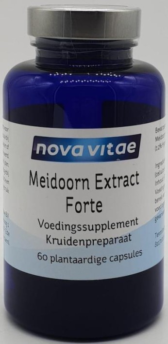 Nova Vitae Meidoorn extract forte (crataegus) (60 Vegetarische capsules)