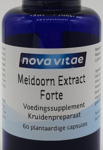 Nova Vitae Meidoorn extract forte (crataegus) (60 Vegetarische capsules)