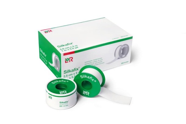 Silkafix Hechtpleister 5m x 2.5cm latexvrij (1 Stuks)