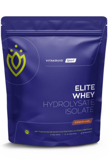 Vitakruid Elite whey 50% hydrolysate/50% isolate chocolade (990 Gram)