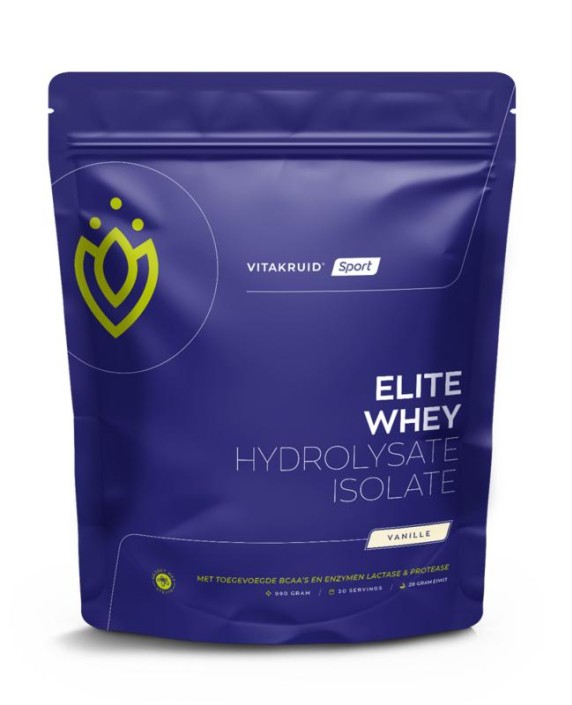 Vitakruid Elite whey 50% hydrolysate/50% isolate vanille (990 Gram)
