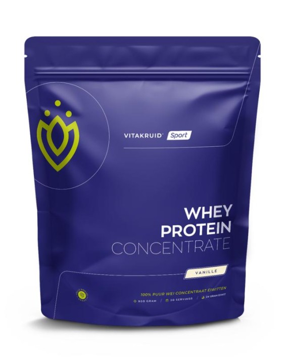 Vitakruid Whey protein concentrate vanille (900 Gram)