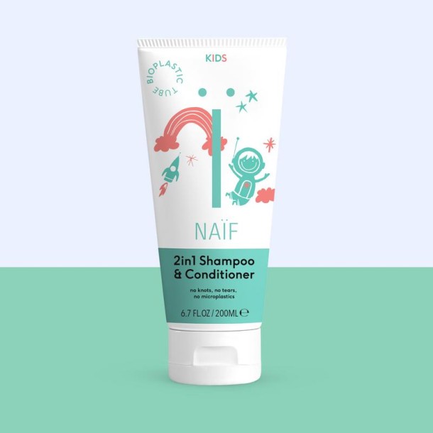 Naif 2-in-1 Shampoo & conditioner kids (200 Milliliter)
