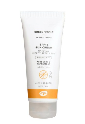 Green People Suncream natural insect repellent SFP15 (100 Milliliter)