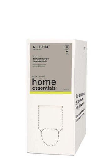 Attitude Afwasmiddel geranium & citroengras refill (2 Liter)