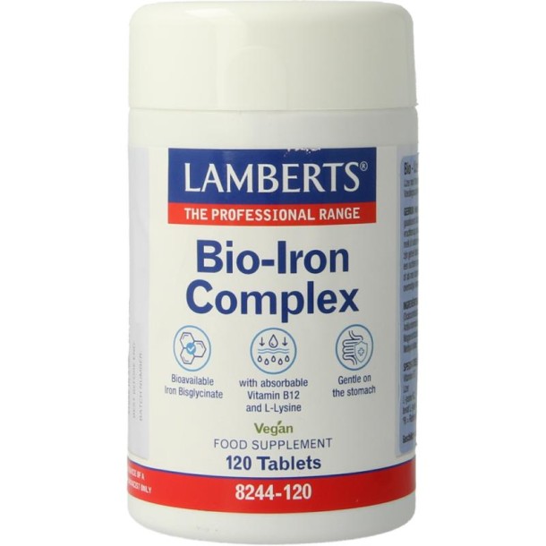Lamberts Bio-ijzer complex (120 Tabletten)