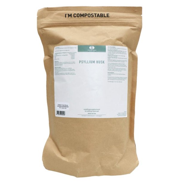 Van der Pigge Psyllium husk afbreekbare navulzak (500 Gram)