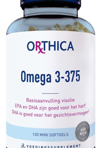 Orthica Omega 3 375 (120 Softgels)
