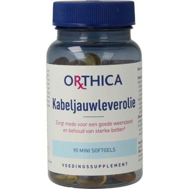 Orthica Kabeljauwlever olie (90 Softgels)