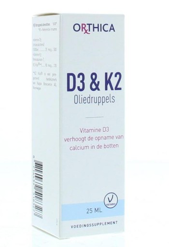 Orthica D3 & K2 olie druppels (25 Milliliter)