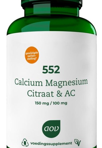AOV 552 Calcium & magnesium citraat AC (60 Tabletten)