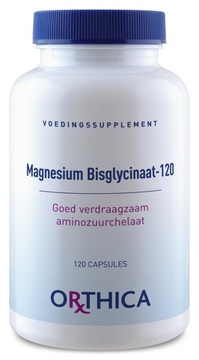 Orthica Magnesium bisglycinaat (120 Vegetarische capsules)