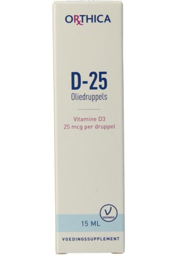 Orthica Vitamine D-25 olie druppels (15 Milliliter)