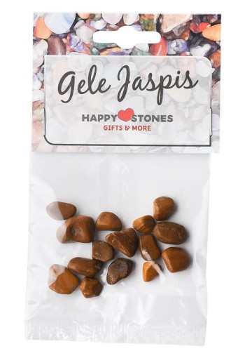 Happy Stones Gele jaspis (1 Stuks)