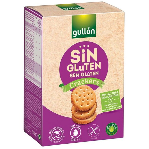 Gullon Zoute crackers glutenvrij (200 Gram)