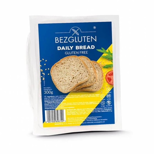 Bezgluten Bruin brood glutenvrij (300 Gram)