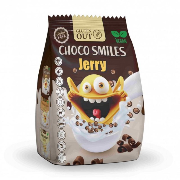 Gluten Out Jerry choco smiles glutenvrij (375 Gram)