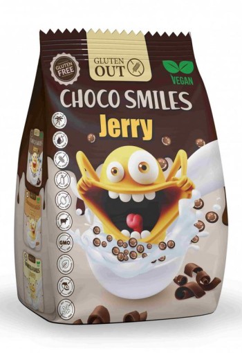 Gluten Out Jerry choco smiles glutenvrij (375 Gram)