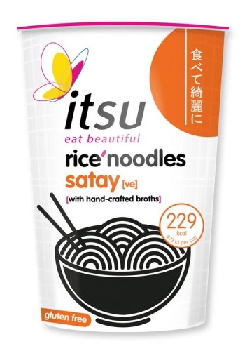 Itsu Satay rice noodles cup glutenvrij (63 Gram)
