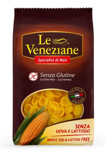 Le Veneziane Pipe rigate glutenvrij (250 Gram)