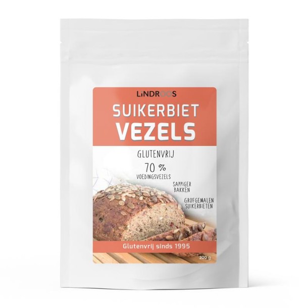 Lindroos Fibrex suikerbietenvezels glutenvrij (200 Gram)
