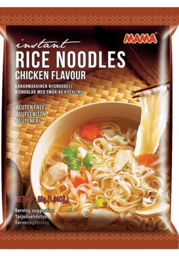 Mama Instant noedels kipsmaak glutenvrij (55 Gram)