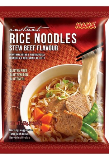 Mama Instant noedels rundvleessmaak glutenvrij (55 Gram)