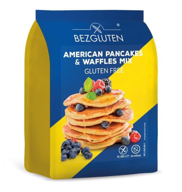 Bezgluten American pancakes & waffles mix glutenvrij (300 Gram)