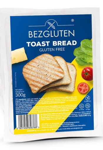 Bezgluten Toast brood glutenvrij (300 Gram)