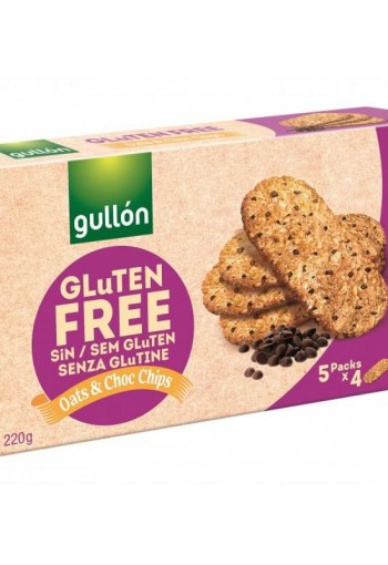 Gullon Oats & chocolate chips glutenvrij (220 Gram)