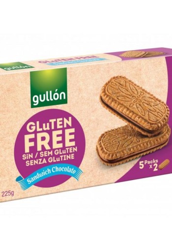 Gullon Sandwich chocolate cookies glutenvrij (225 Gram)
