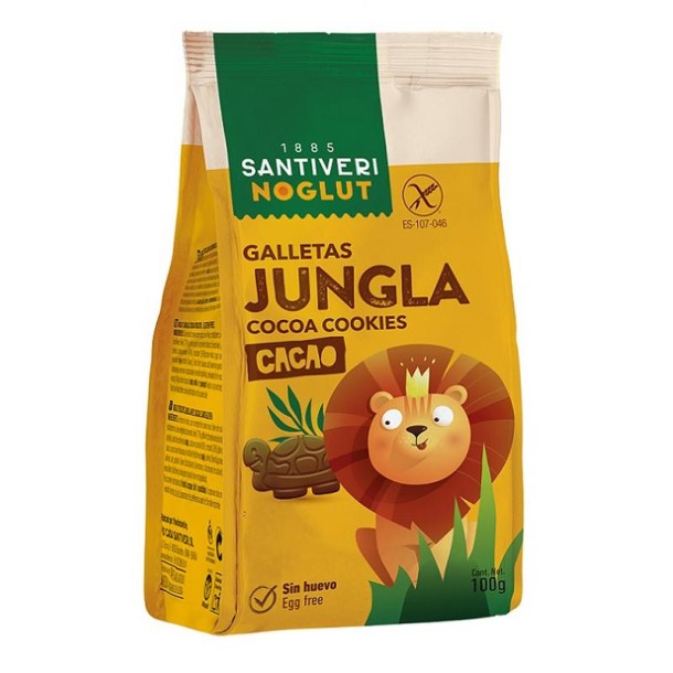 Santiveri Jungle koekjes cacao glutenvrij (100 Gram)