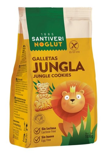 Santiveri Jungle koekjes naturel glutenvrij (100 Gram)