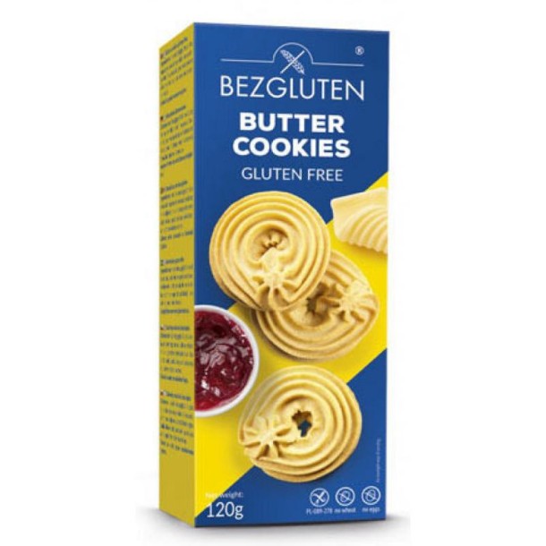 Bezgluten Butter cookies glutenvrij (120 Gram)