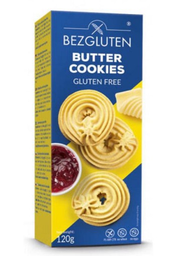 Bezgluten Butter cookies glutenvrij (120 Gram)