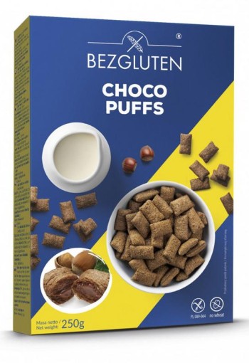 Bezgluten Choco puffs glutenvrij (250 Gram)