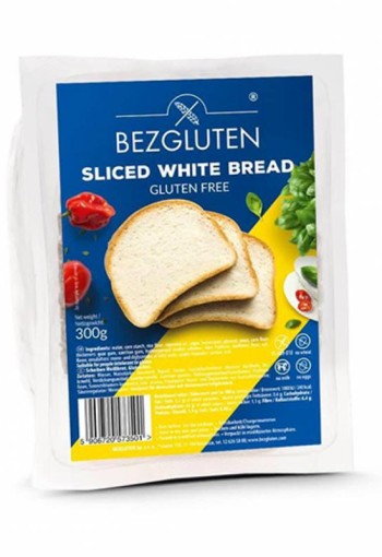 Bezgluten Wit brood gesneden glutenvrij (300 Gram)
