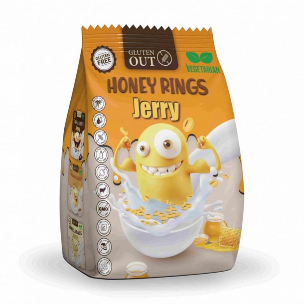 Gluten Out Jerry honey rings glutenvrij (375 Gram)