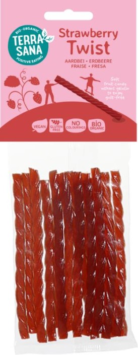 Terrasana Aardbei kabels twists bio (75 Gram)