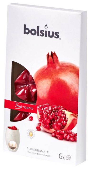Bolsius True Scents waxmelts pomegranate (6 Stuks)