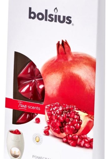 Bolsius True Scents waxmelts pomegranate (6 Stuks)