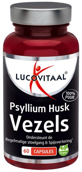 Lucovitaal Psyllium husk vezels (60 Capsules)