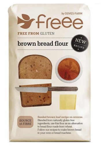 Doves Farm Broodmix bruin glutenvrij (1 Kilogram)