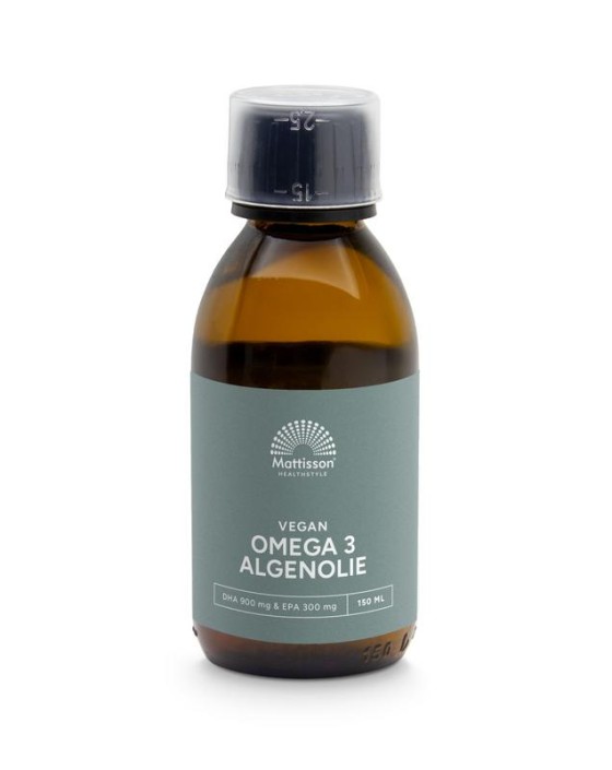 Mattisson Algenolie 1200mg omega DHA EPA triglyceridenvorm (150 Milliliter)
