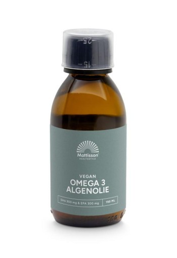 Mattisson Algenolie 1200mg omega DHA EPA triglyceridenvorm (150 Milliliter)