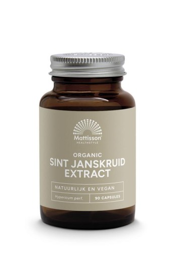 Mattisson Organic sint janskruid extract 300mg bio (90 Vegetarische capsules)