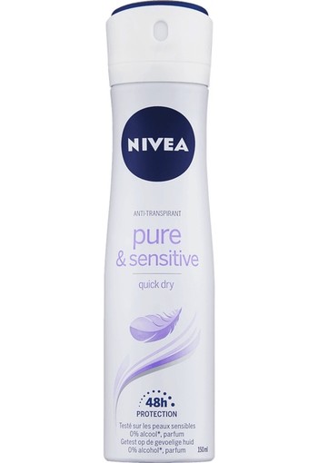 NIVEA Sensitive & Pure Anti-Transpirant Spray 150 ML