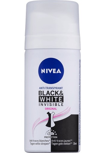 NIVEA Black & White Anti-Transpirant Spray Mini 35 ml