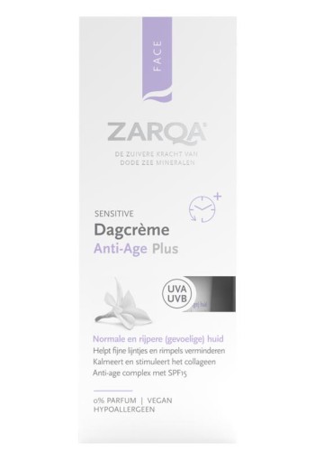 Zarqa Dagcreme anti age plus sensitive SPF15 (50 Milliliter)