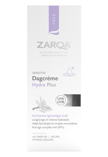 Zarqa Dagcreme hydra plus sensitive SPF15 (50 Milliliter)